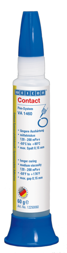 WEICON Contact VA 1460 Adeziv cianoacrilat | adeziv instant rezistent la umiditate, cu vascozitate medie