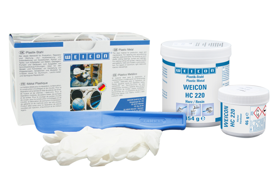 WEICON Ceramic HC 220 | sistem de rasini epoxidice cu pulbere ceramica si rezistenta la temperaturi inalte si la uzura