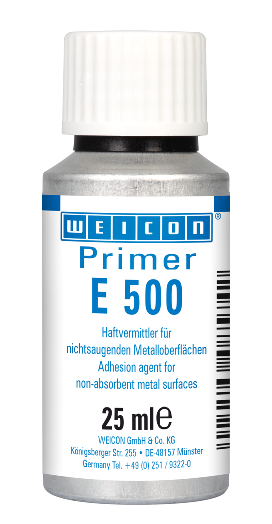 Primer E 500 pentru siliconi | agent de îmbunătățire a aderenței pentru suprafețe metalice, special pentru siliconi
